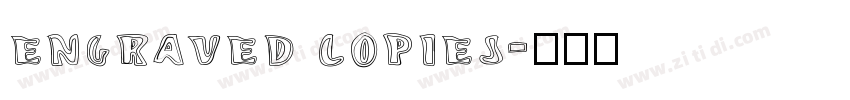 engraved copies字体转换